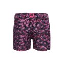 Boxer homme Lyocell Violet/Noir Imprimé - Pull In