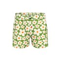 Boxer homme Coton Vert/Blanc/Orange Imprimé - Pull In