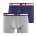 Lot de 2 boxers homme Coton Gris/Bleu- Levis