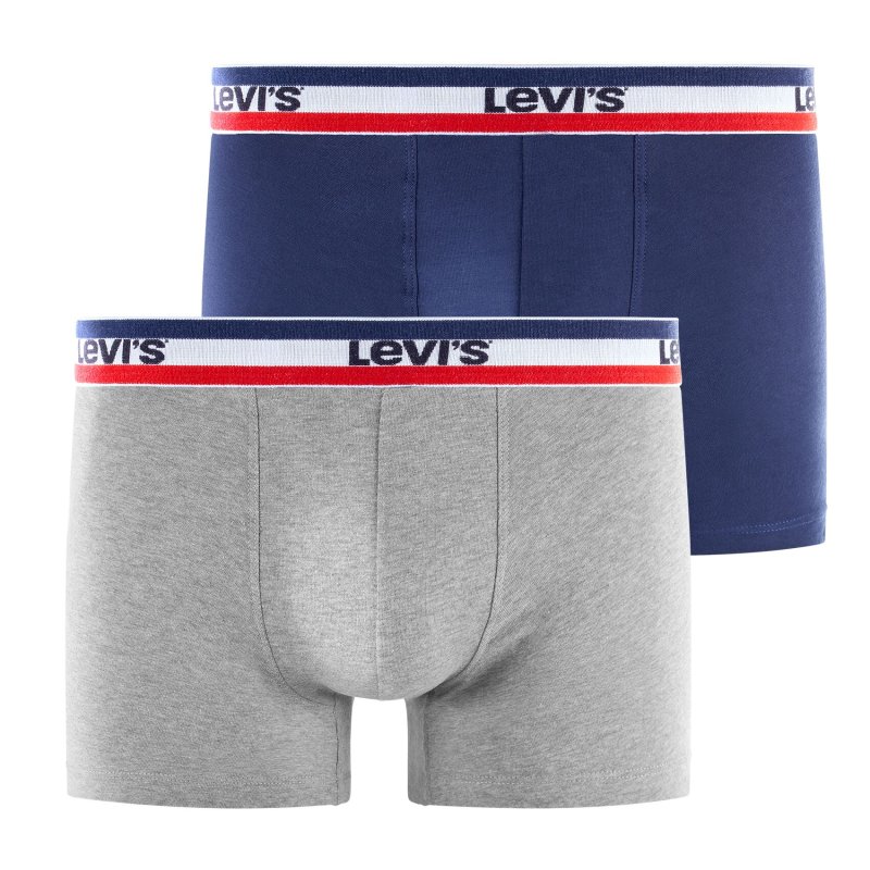 Lot de 2 boxers homme Coton Gris/Bleu- Levis