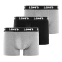 Lot de 3 boxers homme Coton Gris/Noir - Levis