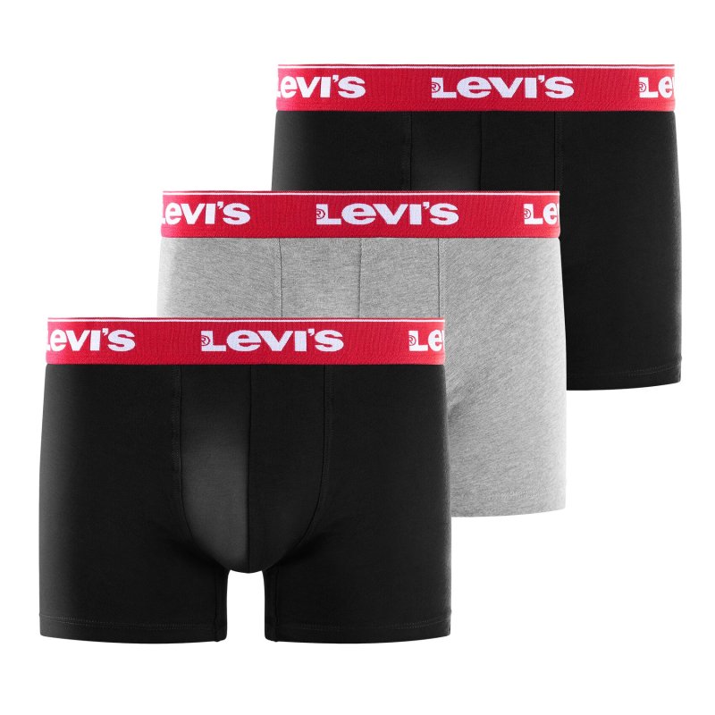 Lot de 3 boxers homme Coton Noir/Gris - Levis