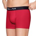 Lot de 2 Boxers homme Coton Rouge/Noir - Eden Park