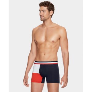 Boxer homme Coton Bleu marine/Blanc/Rouge - Eden Park