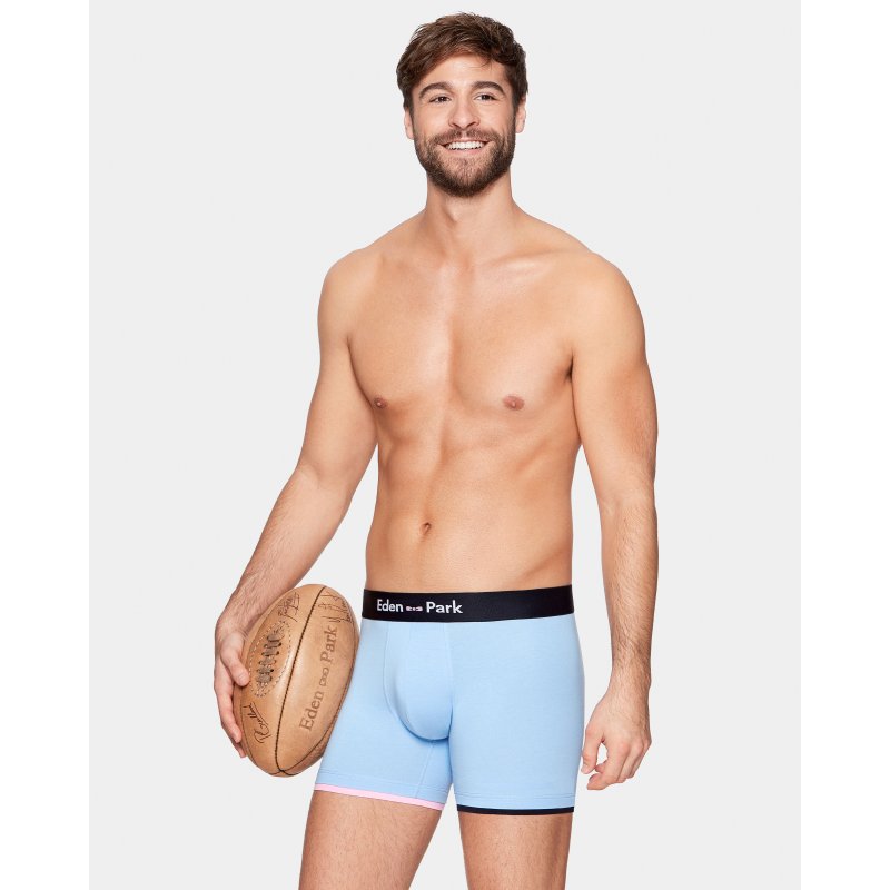 Boxer homme Coton Bleu ciel - Eden Park