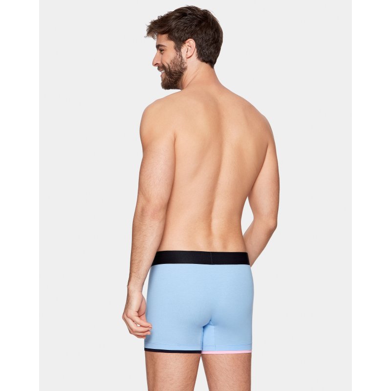 Boxer homme Coton Bleu ciel - Eden Park