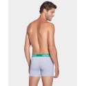 Lot de 2 Boxers homme Coton Gris clair/Vert/Bleu Marine/Rose - Eden Park