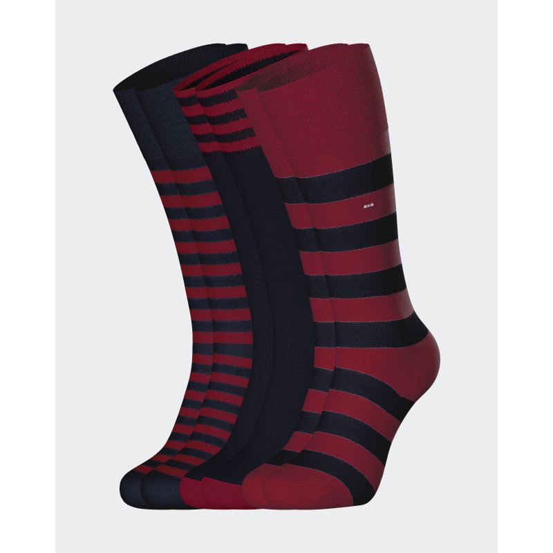 Lot de 3 Paires de Chaussettes homme Ville Bordeaux/Bleu marine - Eden Park