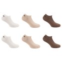 Lot de 6 Paires de Chaussettes homme Socquettes Ecru/Beige/Marron Uni - Fila