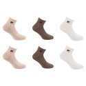 Lot de 6 Paires de Chaussettes homme Courtes Ecru/Beige/Marron Uni - Fila