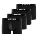 Lot de 4 Boxers Homme Coton Noir - Levis