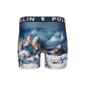 Boxer homme Polyester Bleu/Blanc Imprimé - Pull In