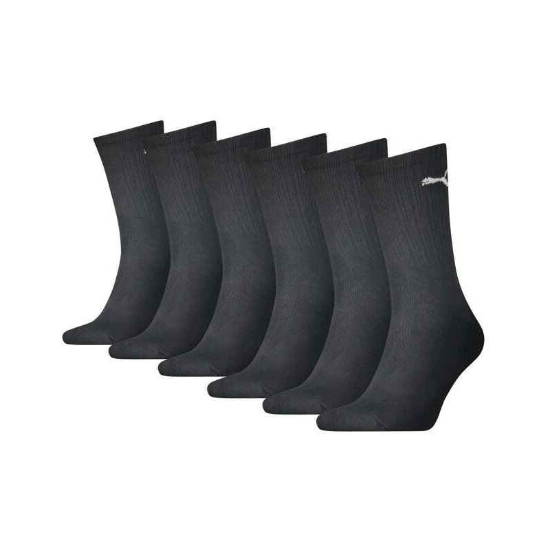 Lot de 6 Paires de Chaussettes Tennis homme Noir - Puma