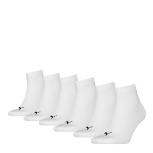 Lot de 6 Paires de Chaussettes homme Courtes Blanc - Puma