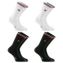 Lot de 4 Paires de Chaussettes Tennis homme Noir/Blanc - Tommy Hilfiger