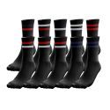 LOT DE 10 Chaussettes Chaussettes Homme SPORT Noir et Multicolore