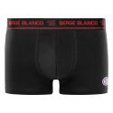 Lot de 4 Boxers homme Coton Noir/Bleu/Rouge/Orange/Jaune Uni - Serge Blanco