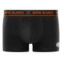 Lot de 4 Boxers homme Coton Noir/Bleu/Rouge/Orange/Jaune Uni - Serge Blanco