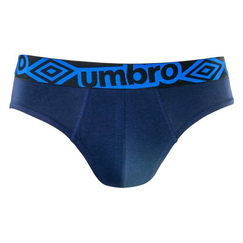 Lot de 3 Slips homme Coton Bleu Uni - Umbro