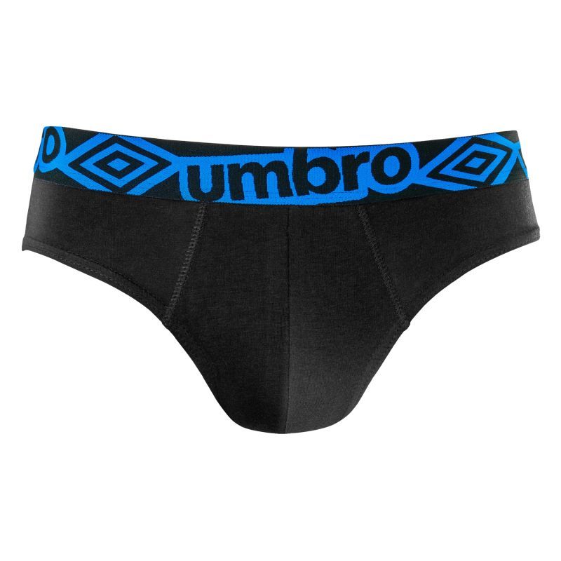 Lot de 3 Slips homme Coton Bleu Uni - Umbro