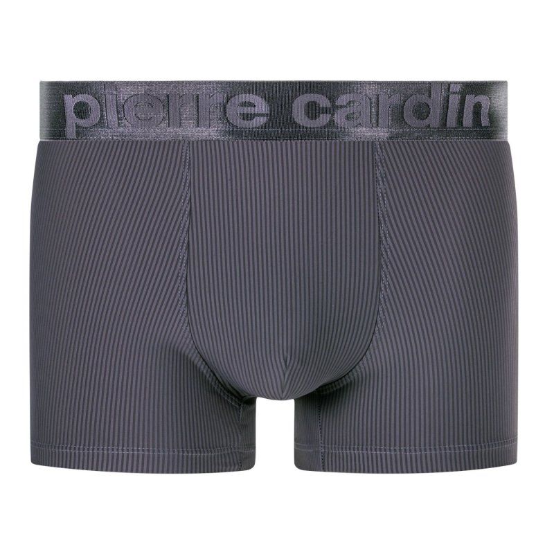 Lot de 4 Boxers homme Polyamide Noir/Gris Uni - Pierre Cardin
