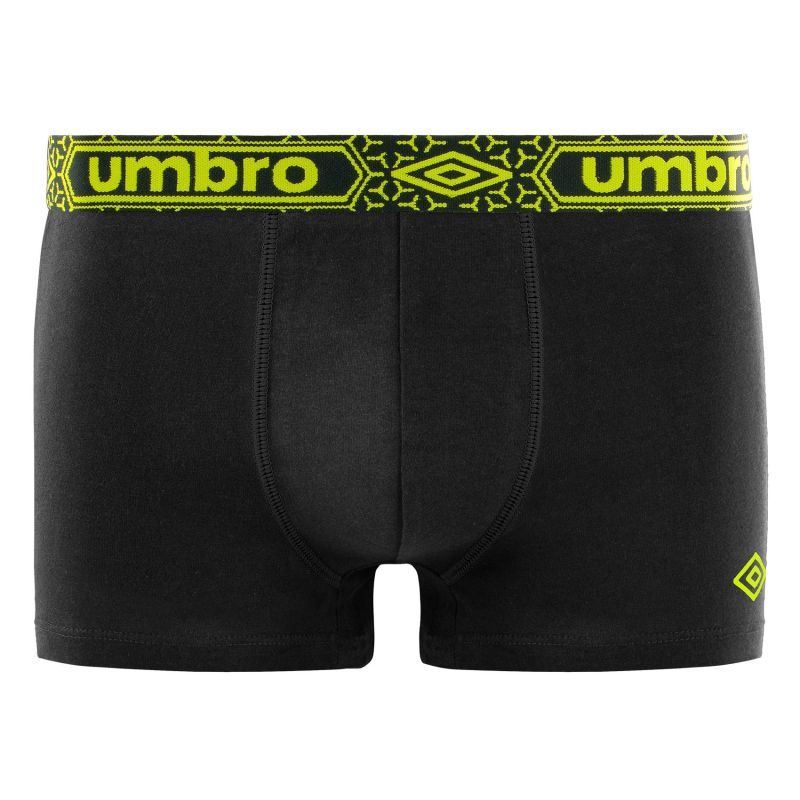 Lot de 4 Boxers homme Coton Noir Uni - Umbro