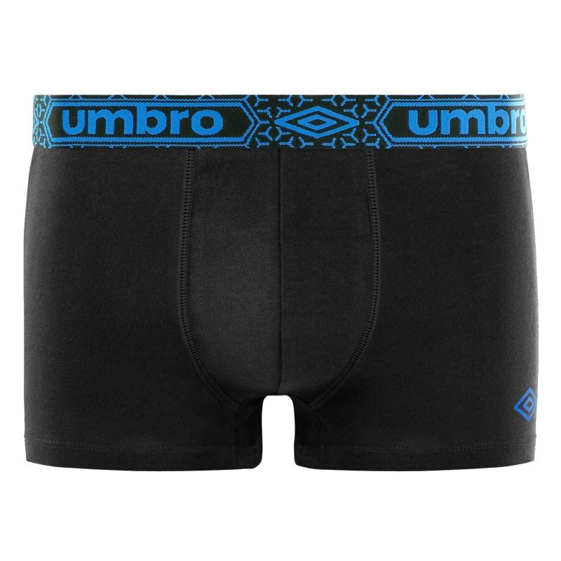 Lot de 4 Boxers homme Coton Noir Uni - Umbro