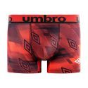 Lot de 4 Boxers homme Polyester Rouge/Gris/Bleu Imprimé - Umbro