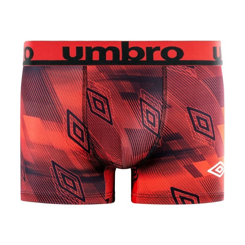 Lot de 4 Boxers homme Polyester Rouge/Gris/Bleu Imprimé - Umbro