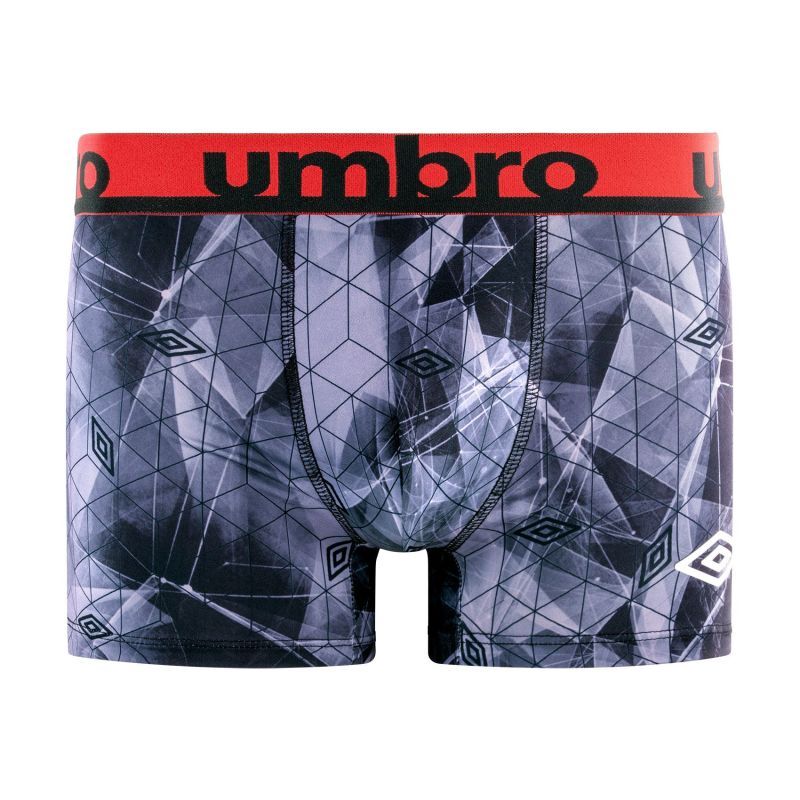 Lot de 4 Boxers homme Polyester Rouge/Gris/Bleu Imprimé - Umbro