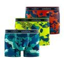 Lot de 3 Boxers homme Polyester Rouge/Jaune/Bleu/Noir Imprimé - Umbro