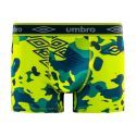 Lot de 3 Boxers homme Polyester Rouge/Jaune/Bleu/Noir Imprimé - Umbro