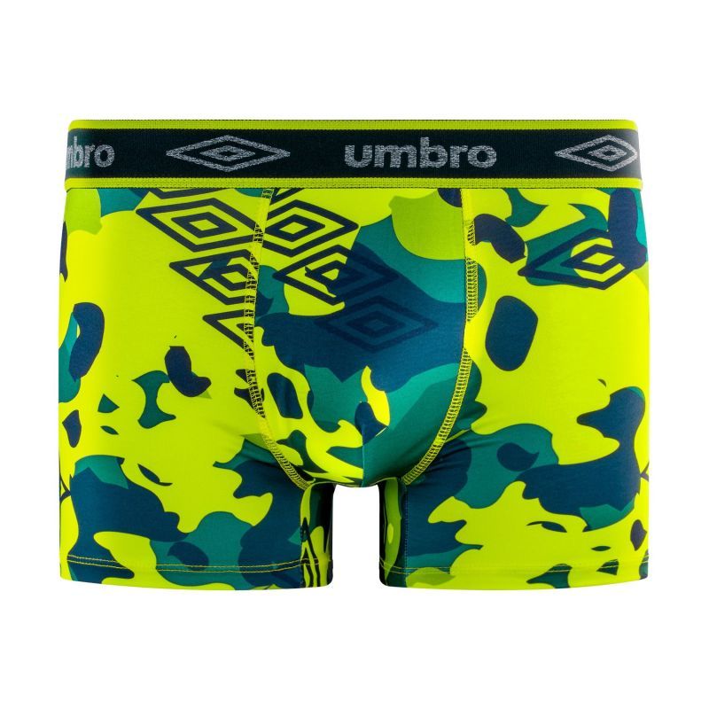 Lot de 3 Boxers homme Polyester Rouge/Jaune/Bleu/Noir Imprimé - Umbro
