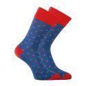 Lot de 6 Paires de Chaussettes homme Ville Casual, Mode Bleu/Bleu Marine/Rose/Rouge Imprimé - Serge Blanco