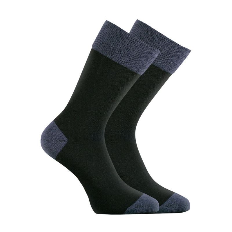 Lot de 9 Paires de Chaussettes homme Noir/Gris/Bleu/Rouge/Jaune - Serge Blanco