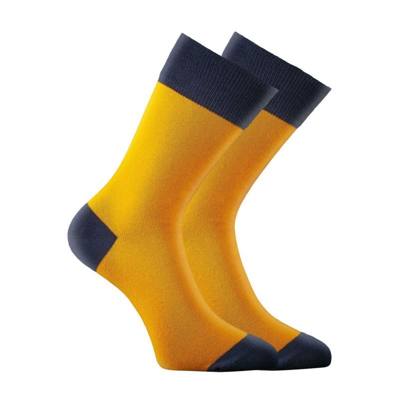 Lot de 9 Paires de Chaussettes homme Noir/Gris/Bleu/Rouge/Jaune - Serge Blanco