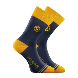 Lot de 9 Paires de Chaussettes homme Noir/Gris/Bleu/Rouge/Jaune - Serge Blanco