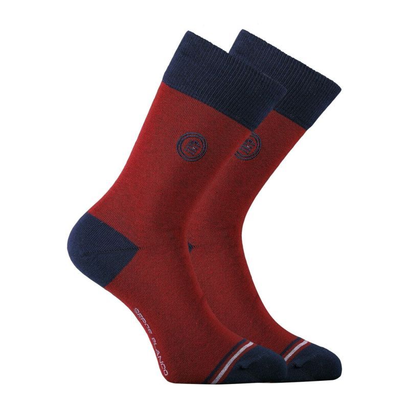 Lot de 9 Paires de Chaussettes homme Noir/Gris/Bleu/Rouge/Jaune - Serge Blanco