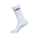 Lot de 6 Paires de Chaussettes homme Tennis Sportif Blanc/Noir Uni - Umbro