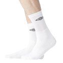 Lot de 6 Paires de Chaussettes homme Tennis Sportif Blanc/Noir Uni - Umbro