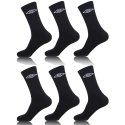 Lot de 6 Paires de Chaussettes homme Tennis Sportif Noir/Blanc Uni - Umbro