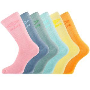 Lot de 6 paires de tennis homme colorées Neon