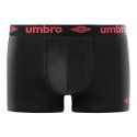 Lot de 4 Boxers homme Coton Noir/Gris/Gris foncé Uni - Umbro