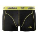 Lot de 4 Boxers homme Coton Noir Uni - Umbro