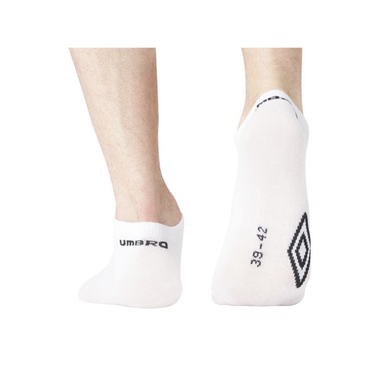 Lot de 10 Paires de Chaussettes homme Socquettes Sportif Blanc/Noir Uni - Umbro