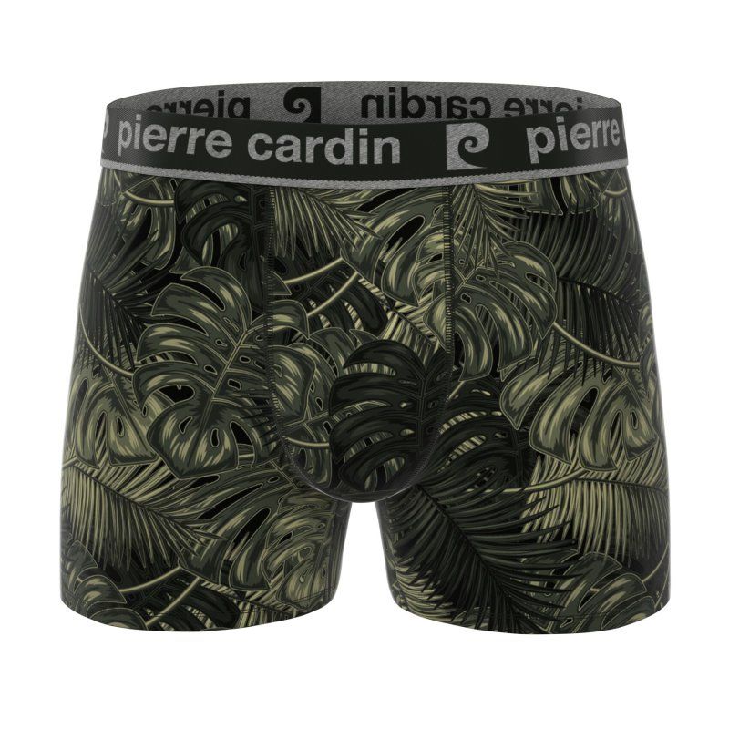 Lot de 3 Boxers homme Coton Vert/Noir/Blanc/Bleu/Rouge Imprimé - Pierrecardin