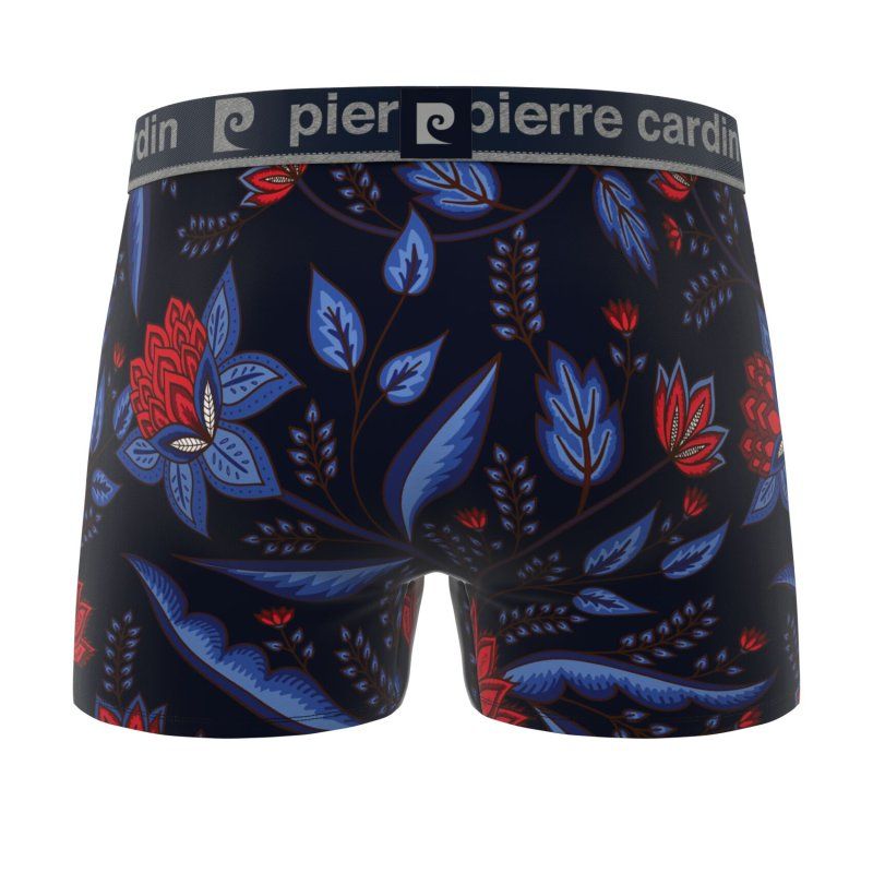 Lot de 3 Boxers homme Coton Vert/Noir/Blanc/Bleu/Rouge Imprimé - Pierrecardin