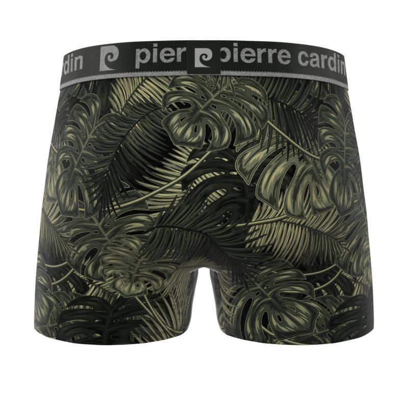 Lot de 3 Boxers homme Coton Vert/Noir/Blanc/Bleu/Rouge Imprimé - Pierrecardin