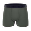 Lot de 3 Boxers homme Coton Noir/Bleu/Vert Uni - Pierrecardin