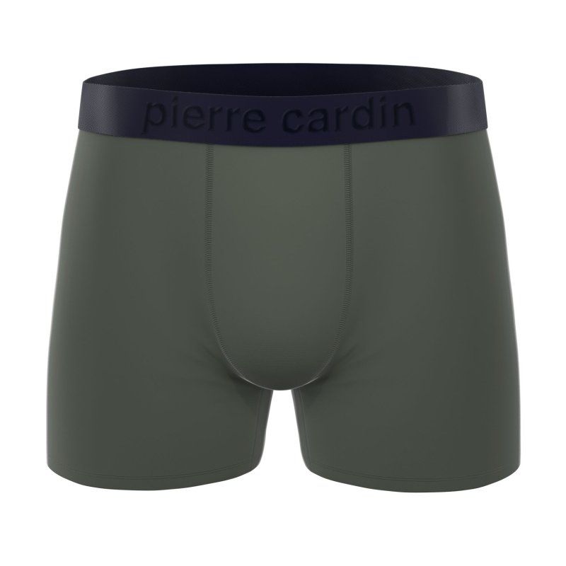Lot de 3 Boxers homme Coton Noir/Bleu/Vert Uni - Pierrecardin